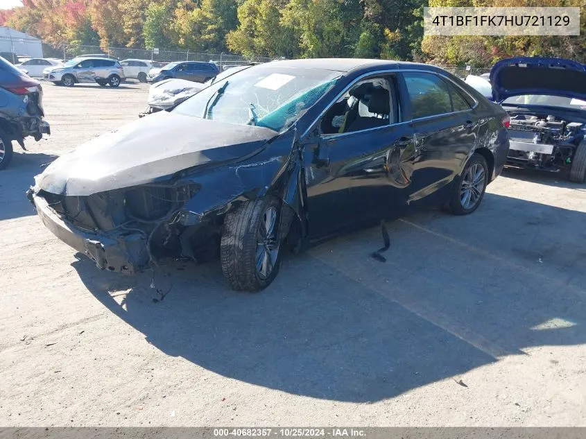 2017 Toyota Camry Se VIN: 4T1BF1FK7HU721129 Lot: 40682357