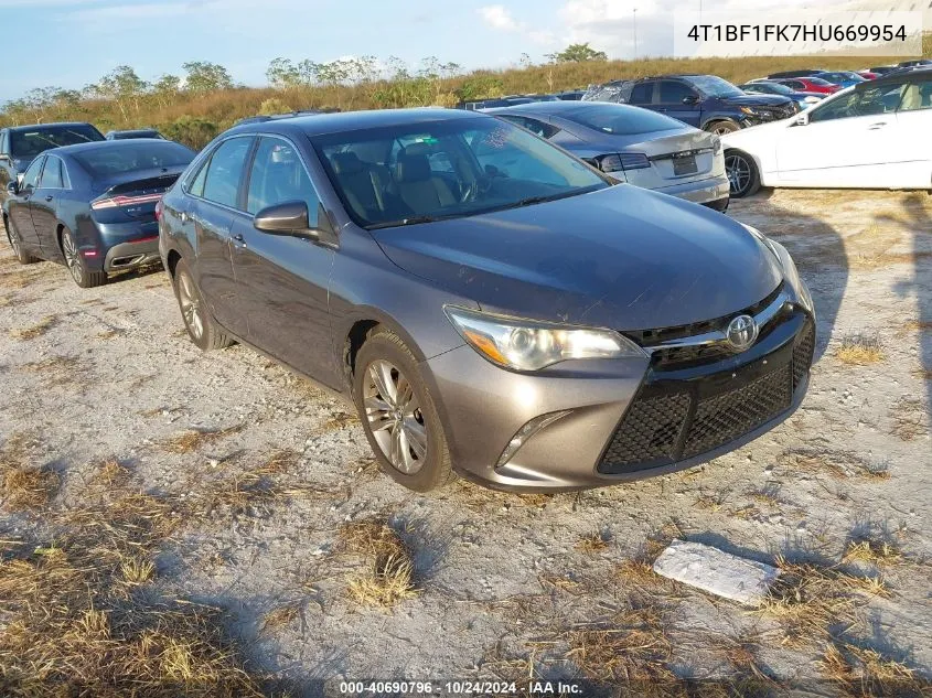 4T1BF1FK7HU669954 2017 Toyota Camry Se