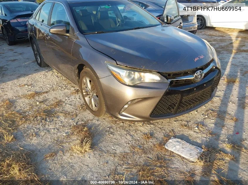 4T1BF1FK7HU669954 2017 Toyota Camry Se