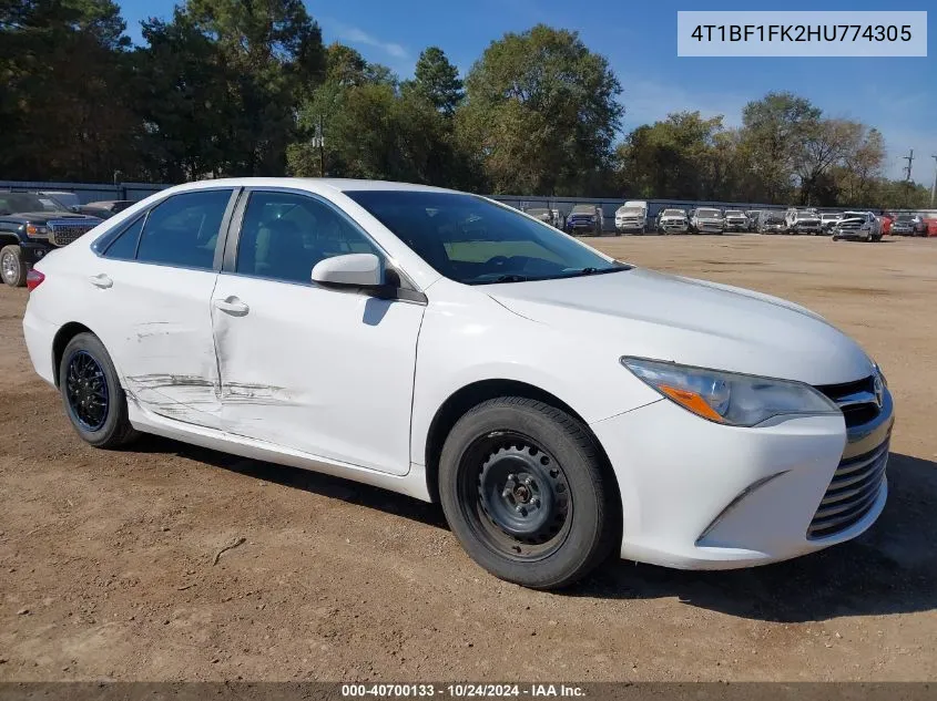 2017 Toyota Camry Le VIN: 4T1BF1FK2HU774305 Lot: 40700133