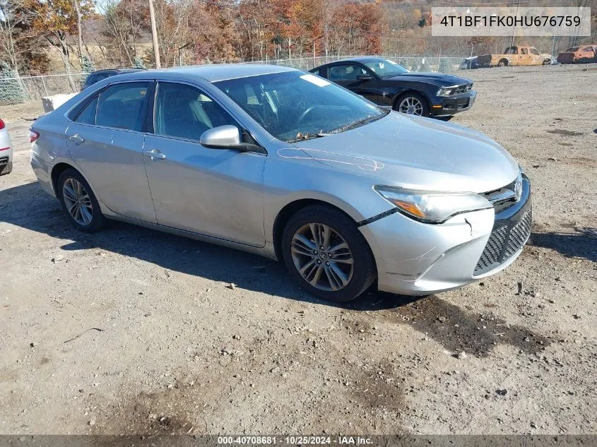 4T1BF1FK0HU676759 2017 Toyota Camry Se