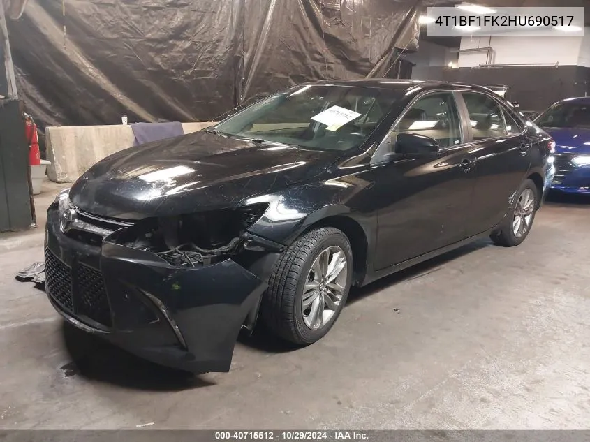 4T1BF1FK2HU690517 2017 Toyota Camry Se