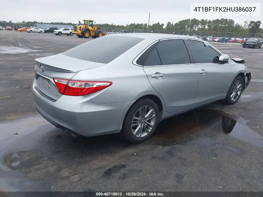 4T1BF1FK2HU386037 2017 Toyota Camry Se