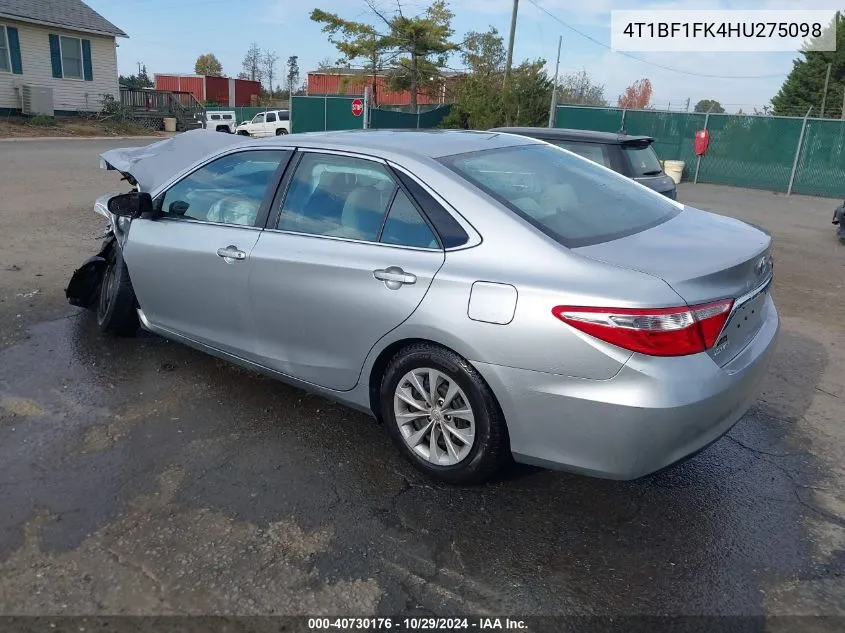 4T1BF1FK4HU275098 2017 Toyota Camry Le