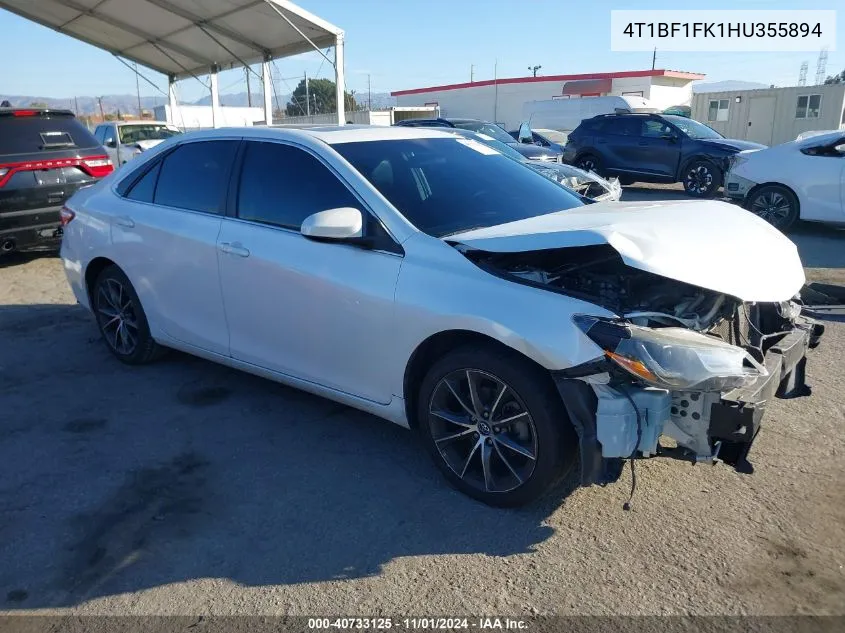 4T1BF1FK1HU355894 2017 Toyota Camry Xse