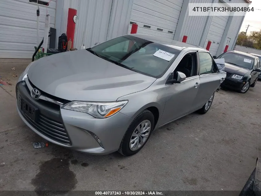 2017 Toyota Camry Le VIN: 4T1BF1FK3HU804864 Lot: 40737243