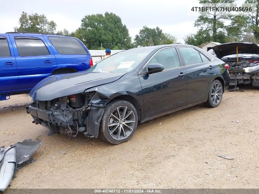 2017 Toyota Camry Xse VIN: 4T1BF1FK7HU405696 Lot: 40740712