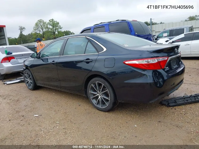 2017 Toyota Camry Xse VIN: 4T1BF1FK7HU405696 Lot: 40740712