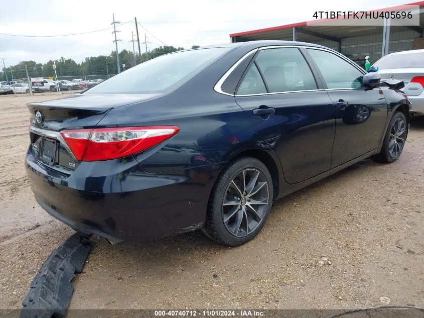 2017 Toyota Camry Xse VIN: 4T1BF1FK7HU405696 Lot: 40740712