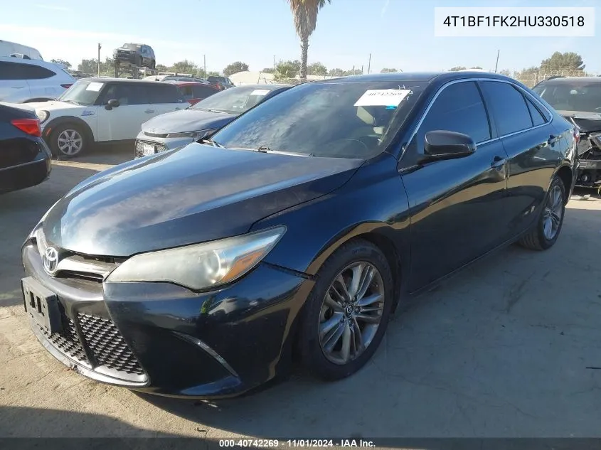 2017 Toyota Camry Se VIN: 4T1BF1FK2HU330518 Lot: 40742269