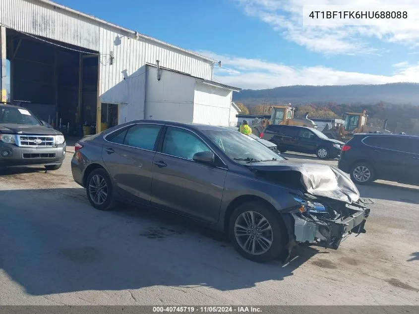 2017 Toyota Camry Se VIN: 4T1BF1FK6HU688088 Lot: 40745719