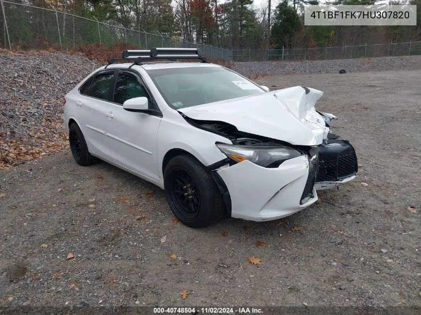 2017 Toyota Camry Se VIN: 4T1BF1FK7HU307820 Lot: 40748504