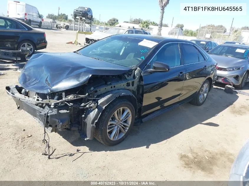 2017 Toyota Camry Se VIN: 4T1BF1FK8HU645565 Lot: 40752923