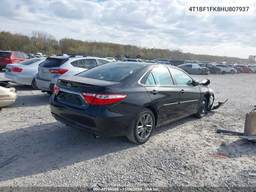 4T1BF1FK8HU807937 2017 Toyota Camry Se