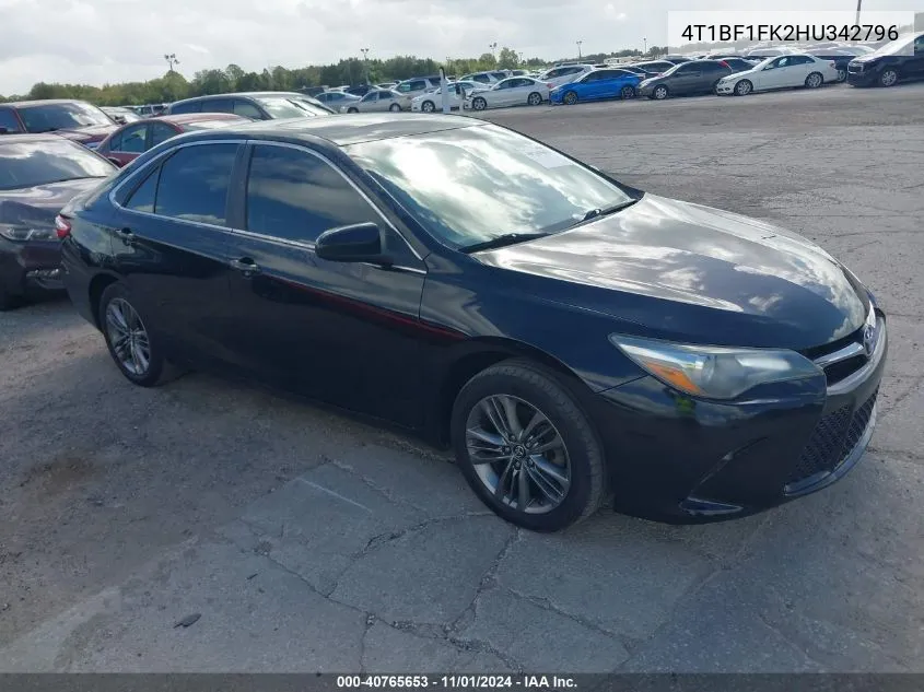 4T1BF1FK2HU342796 2017 Toyota Camry Se