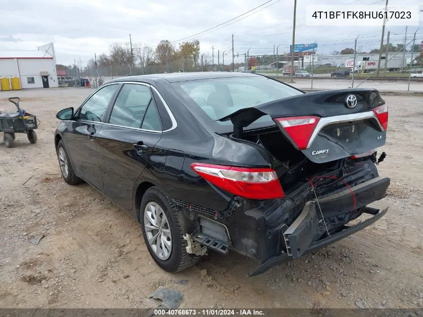 2017 Toyota Camry Le VIN: 4T1BF1FK8HU617023 Lot: 40768673