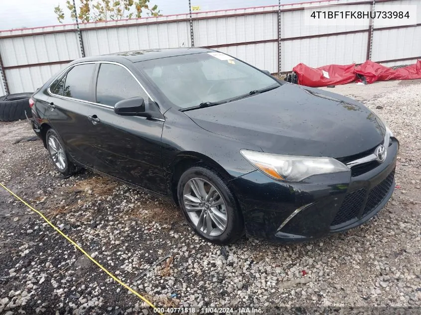 2017 Toyota Camry Se VIN: 4T1BF1FK8HU733984 Lot: 40771518