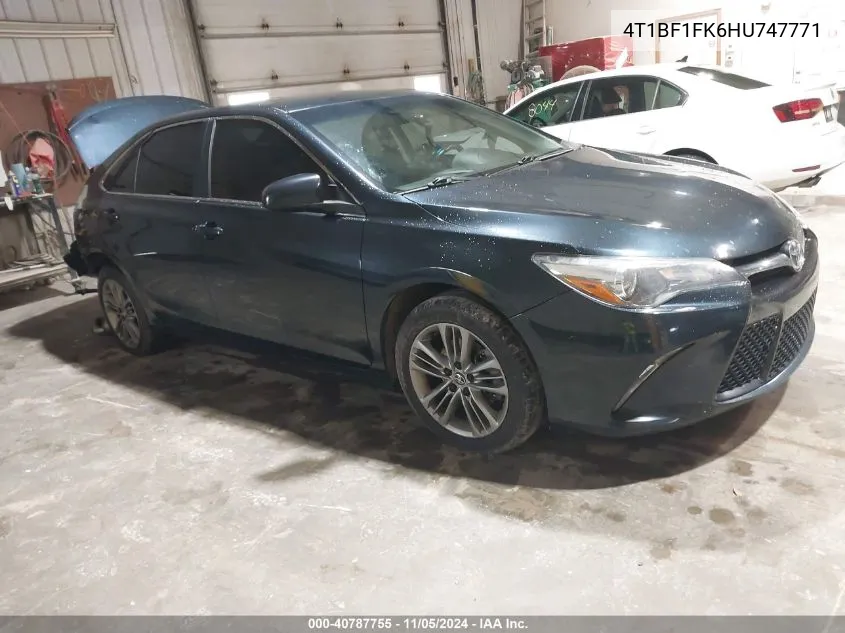 2017 Toyota Camry Se VIN: 4T1BF1FK6HU747771 Lot: 40787755