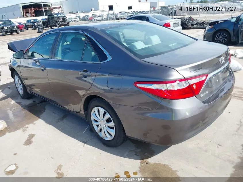 2017 Toyota Camry Le VIN: 4T1BF1FK0HU271727 Lot: 40788429