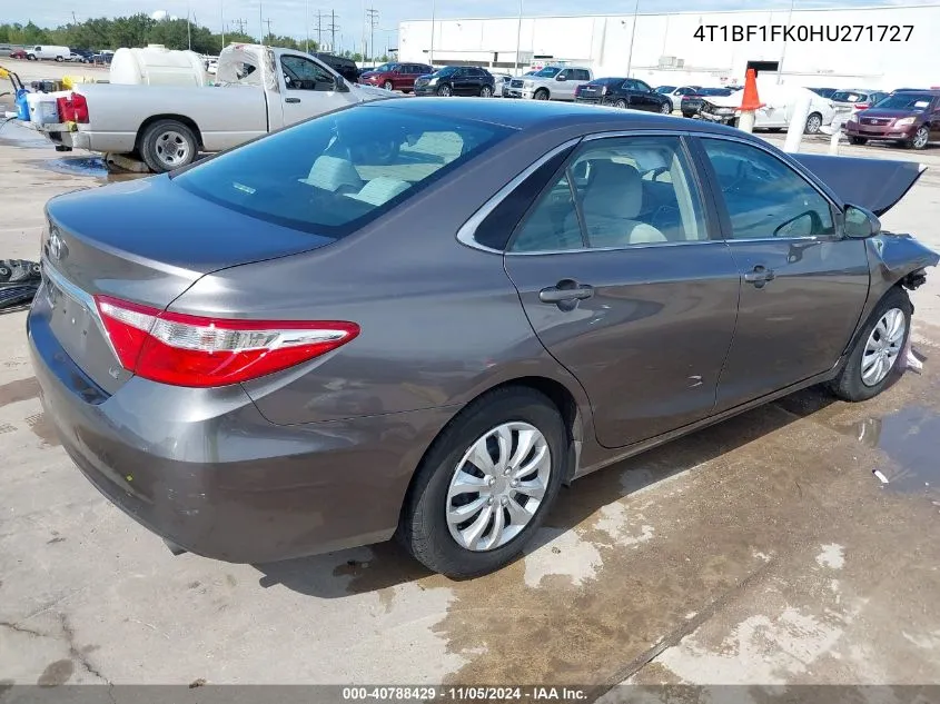 2017 Toyota Camry Le VIN: 4T1BF1FK0HU271727 Lot: 40788429