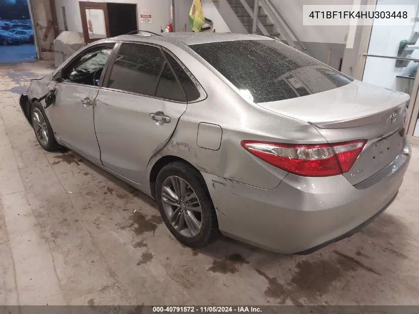 2017 Toyota Camry Se VIN: 4T1BF1FK4HU303448 Lot: 40791572