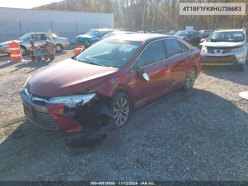 2017 Toyota Camry Xle VIN: 4T1BF1FK8HU738683 Lot: 40819050