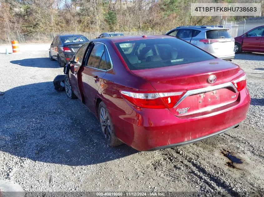 2017 Toyota Camry Xle VIN: 4T1BF1FK8HU738683 Lot: 40819050