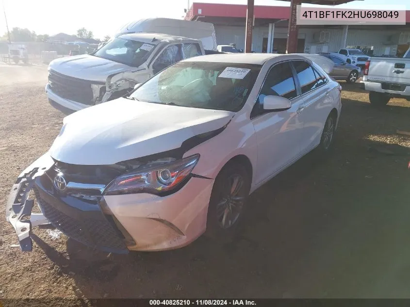 2017 Toyota Camry Se VIN: 4T1BF1FK2HU698049 Lot: 40825210