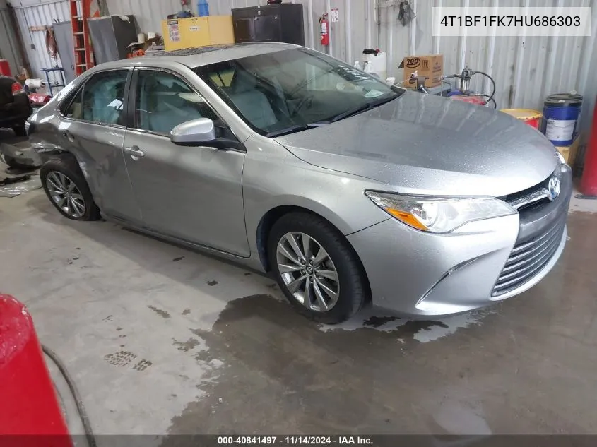 2017 Toyota Camry Xle VIN: 4T1BF1FK7HU686303 Lot: 40841497