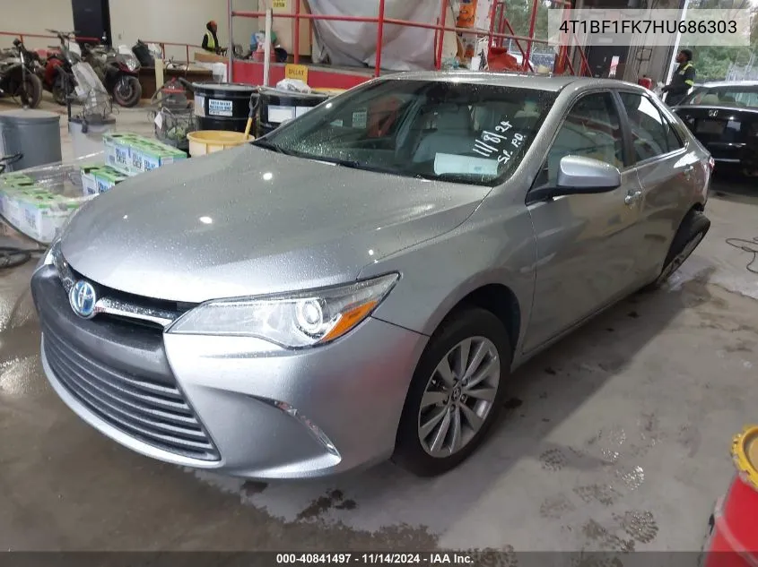 2017 Toyota Camry Xle VIN: 4T1BF1FK7HU686303 Lot: 40841497