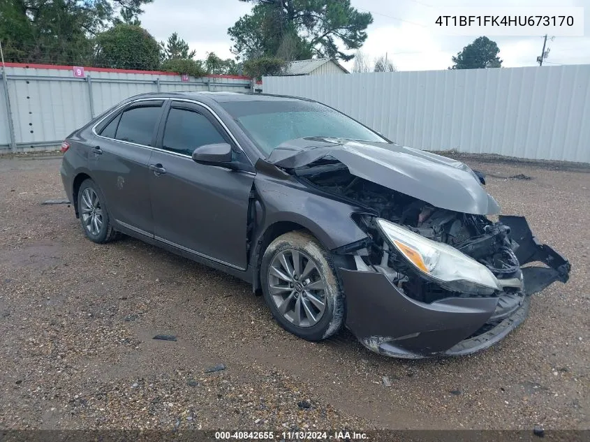 2017 Toyota Camry Xle VIN: 4T1BF1FK4HU673170 Lot: 40842655