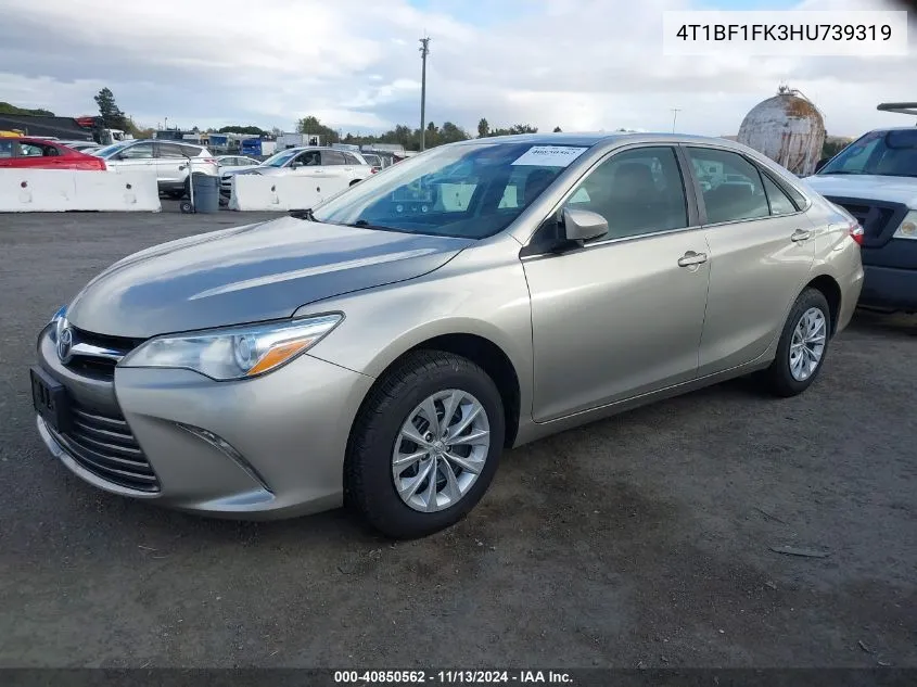 2017 Toyota Camry Le VIN: 4T1BF1FK3HU739319 Lot: 40850562