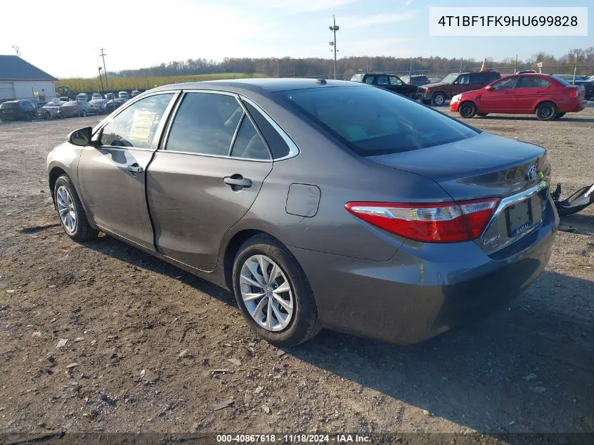 2017 Toyota Camry Le VIN: 4T1BF1FK9HU699828 Lot: 40867618