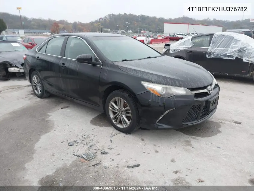 2017 Toyota Camry Se VIN: 4T1BF1FK7HU376782 Lot: 40869813