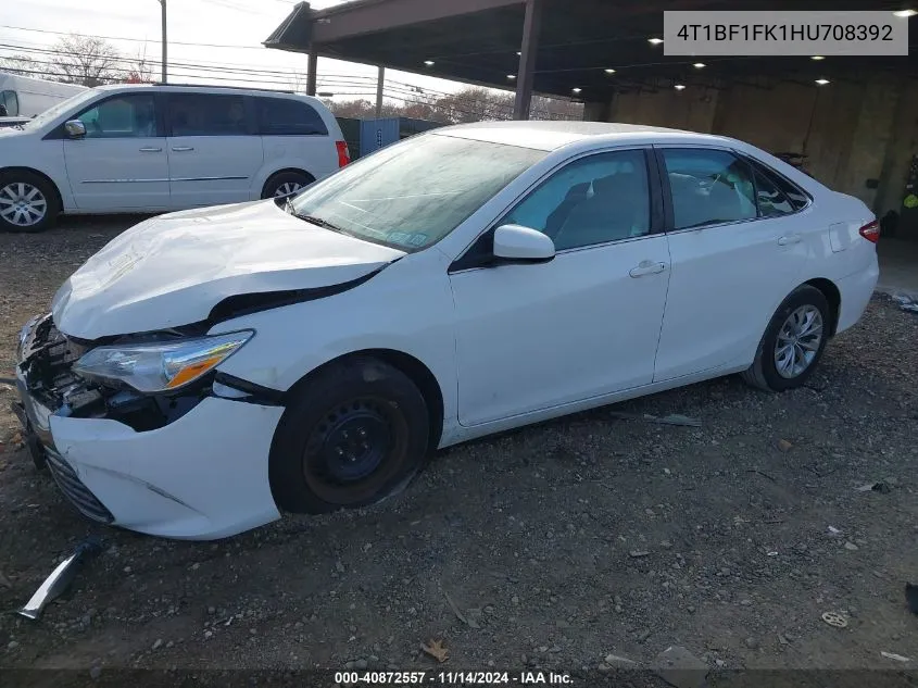 2017 Toyota Camry Le VIN: 4T1BF1FK1HU708392 Lot: 40872557