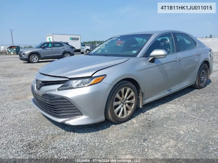 2018 Toyota Camry L/Le/Xle/Se/Xse VIN: 4T1B11HK1JU011015 Lot: 12033404