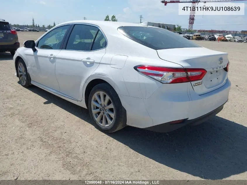 2018 Toyota Camry L/Le/Xle/Se/Xse VIN: 4T1B11HK9JU108639 Lot: 12050048