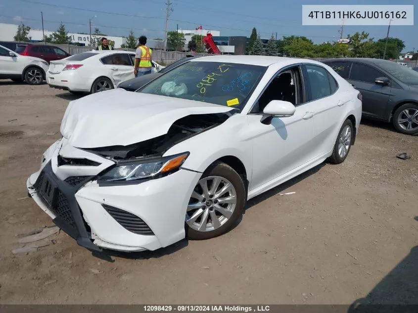 2018 Toyota Camry L/Le/Xle/Se/Xse VIN: 4T1B11HK6JU016162 Lot: 12098429