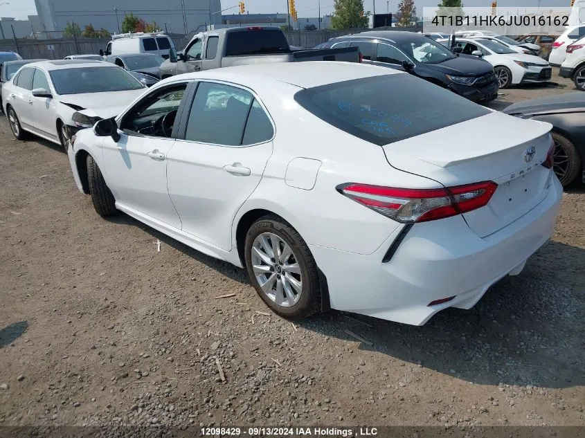 2018 Toyota Camry L/Le/Xle/Se/Xse VIN: 4T1B11HK6JU016162 Lot: 12098429