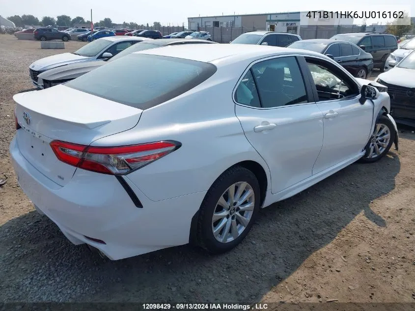 4T1B11HK6JU016162 2018 Toyota Camry L/Le/Xle/Se/Xse