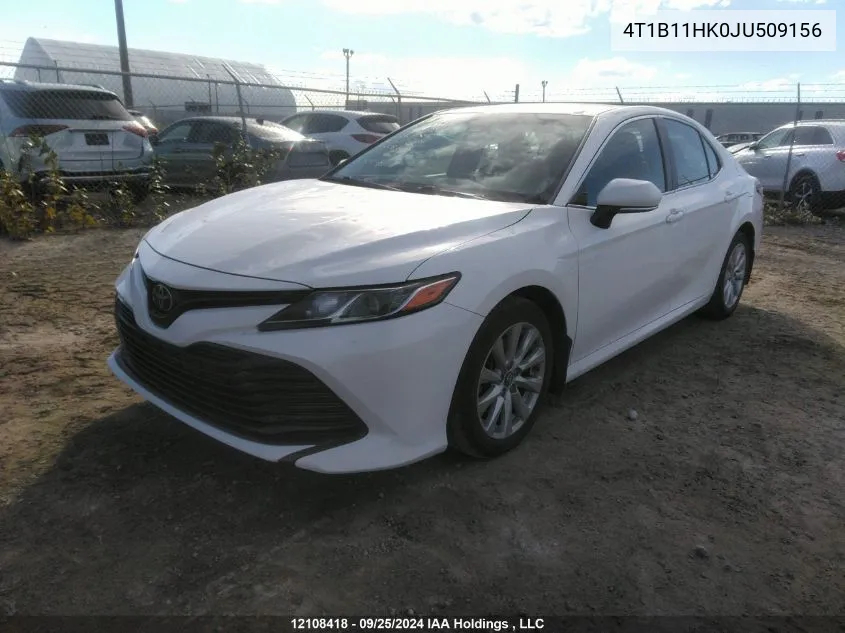 4T1B11HK0JU509156 2018 Toyota Camry L/Le/Xle/Se/Xse