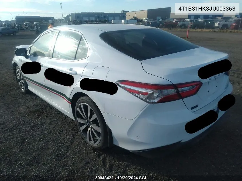 2018 Toyota Camry Le VIN: 4T1B31HK3JU003363 Lot: 30048422