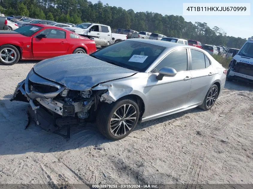 2018 Toyota Camry Se VIN: 4T1B11HKXJU670999 Lot: 38979253