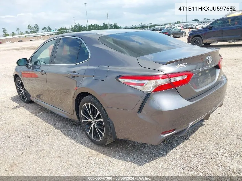 2018 Toyota Camry Se VIN: 4T1B11HKXJU597682 Lot: 39347380