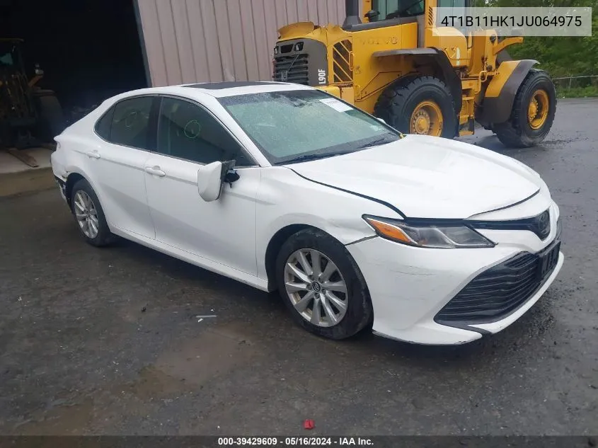 2018 Toyota Camry Le VIN: 4T1B11HK1JU064975 Lot: 39429609