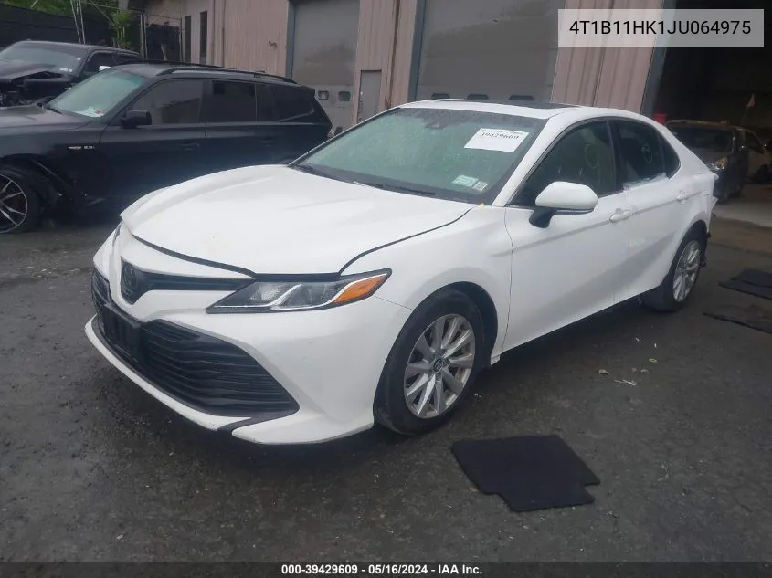 2018 Toyota Camry Le VIN: 4T1B11HK1JU064975 Lot: 39429609