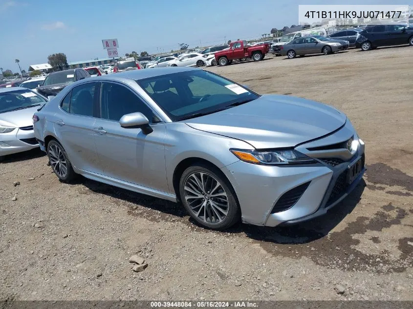 2018 Toyota Camry Se VIN: 4T1B11HK9JU071477 Lot: 39448084