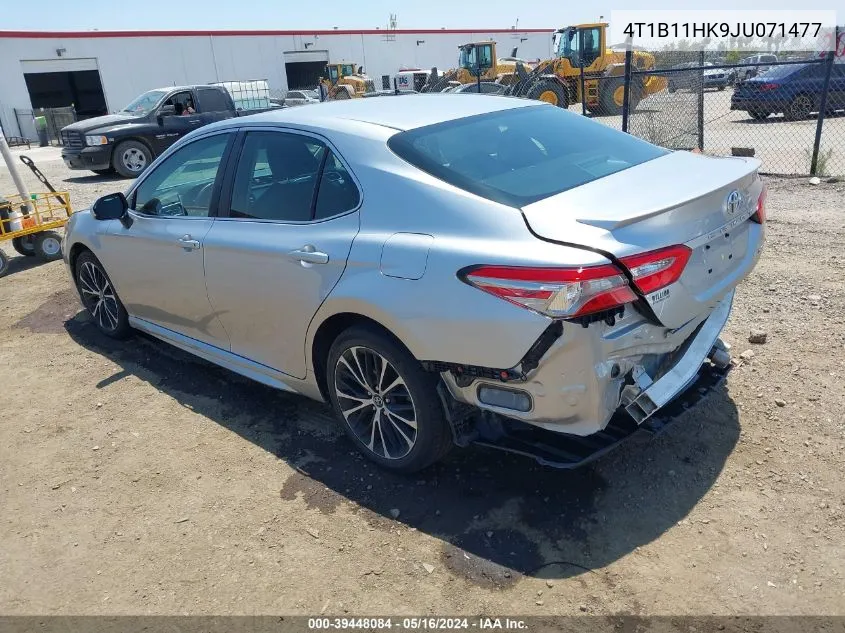 2018 Toyota Camry Se VIN: 4T1B11HK9JU071477 Lot: 39448084