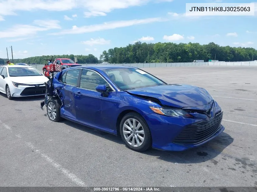 2018 Toyota Camry Le VIN: JTNB11HK8J3025063 Lot: 39512796