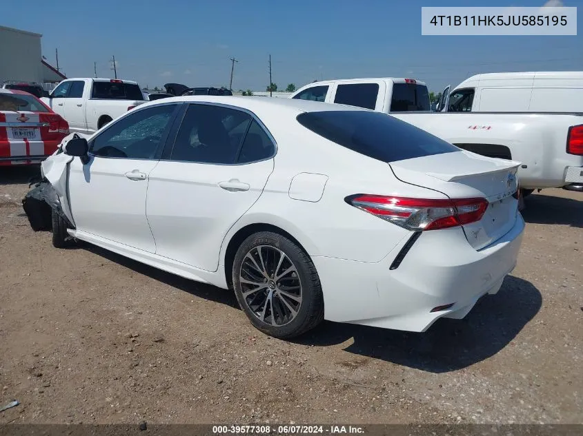 2018 Toyota Camry Se VIN: 4T1B11HK5JU585195 Lot: 39577308